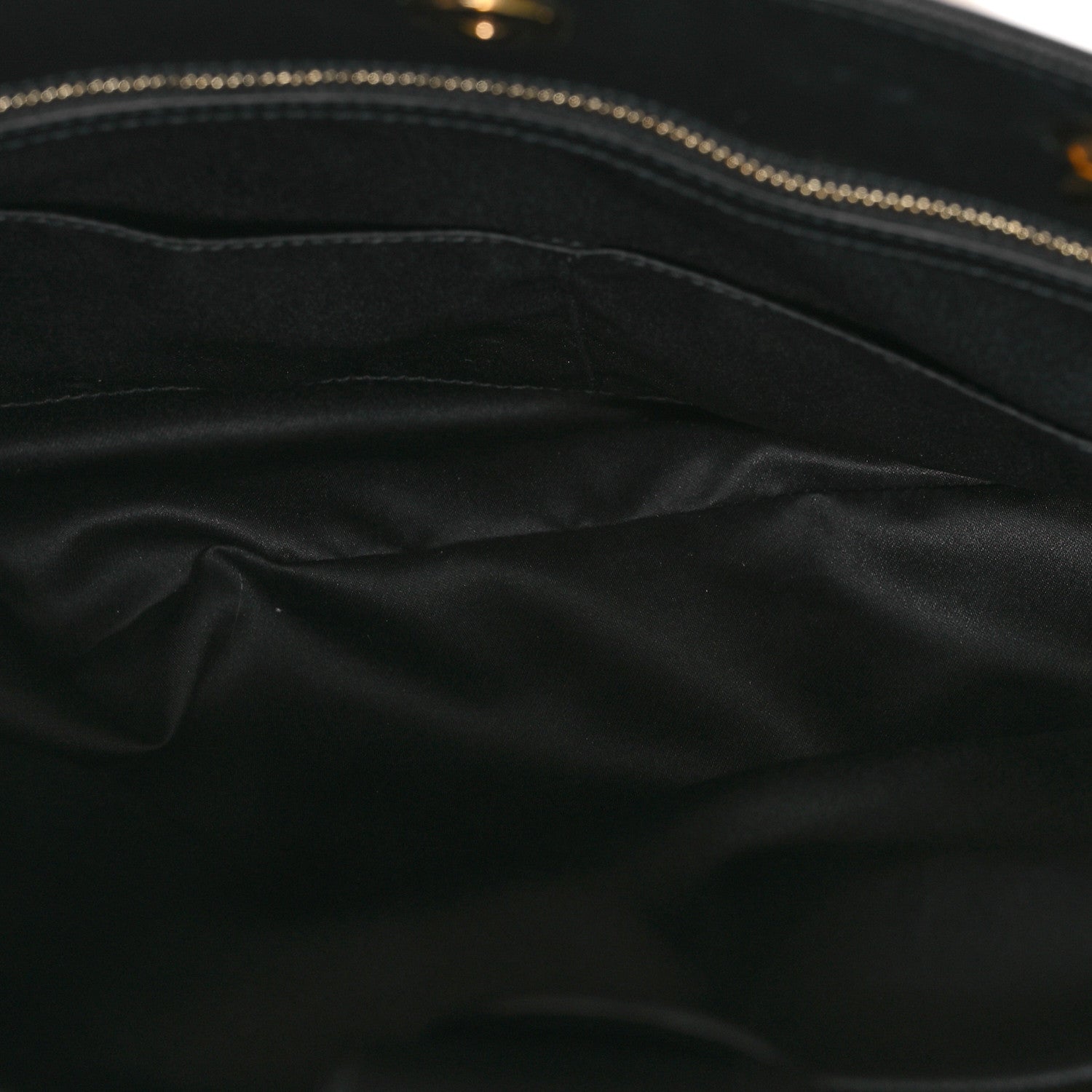 Salvatore Ferragamo Printed Calfskin Vara Bow Chain Tote Black 5 of 9