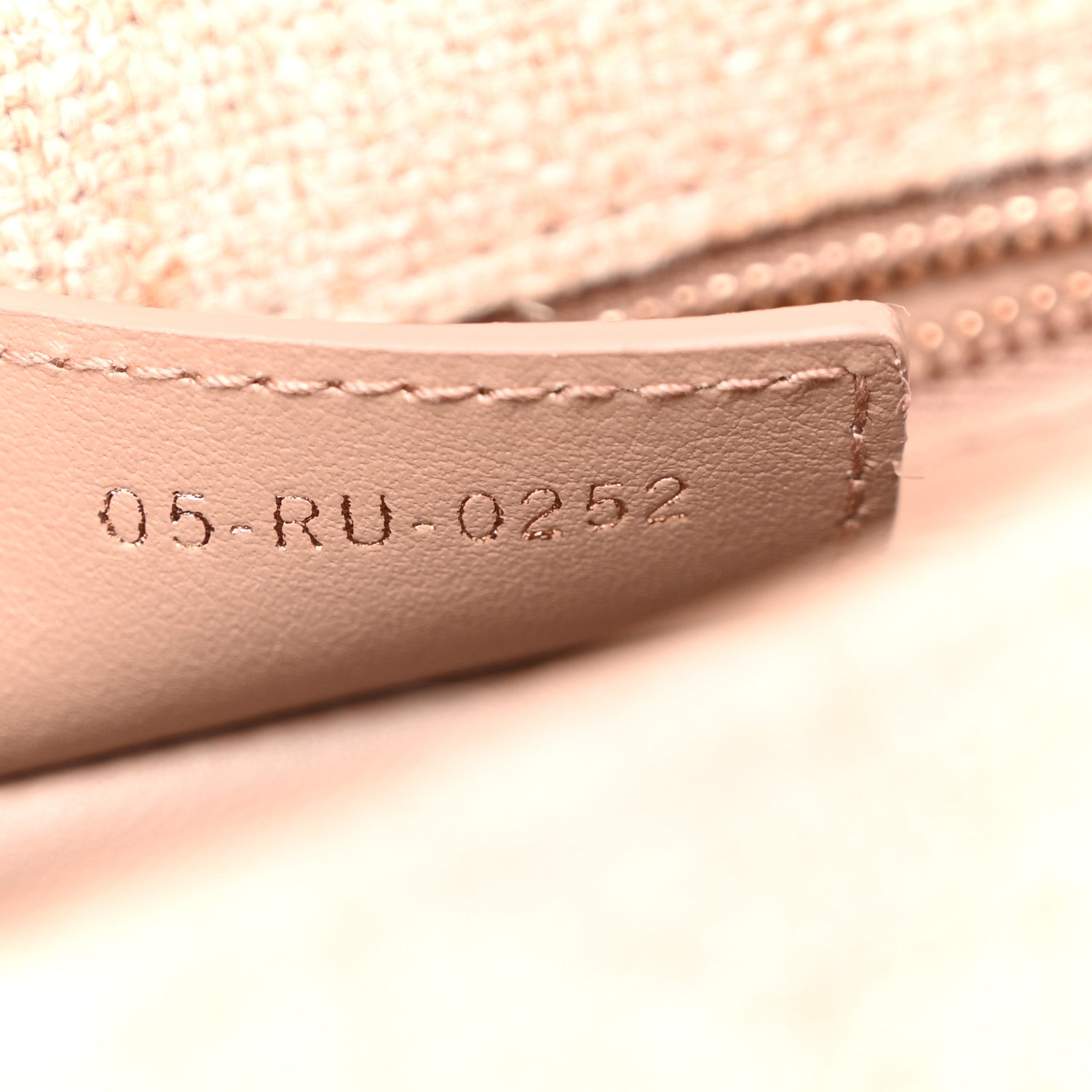 Christian Dior Linen Macrocannage Small Caro Bag Rose 7 of 10