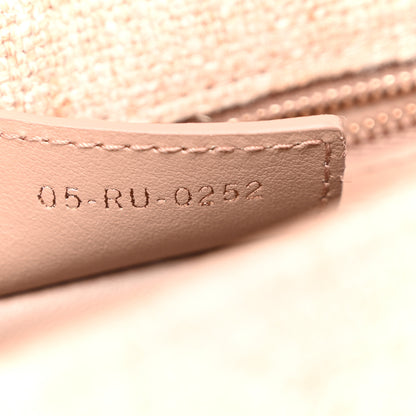 Christian Dior Linen Macrocannage Small Caro Bag Rose 7 of 10