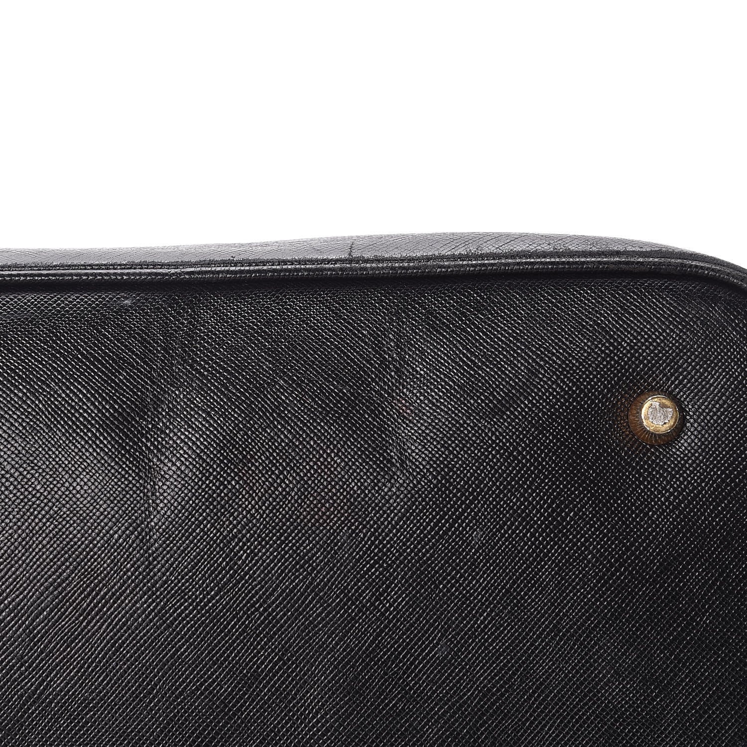 Prada Saffiano Top Handle Dome Satchel Black 18 of 18