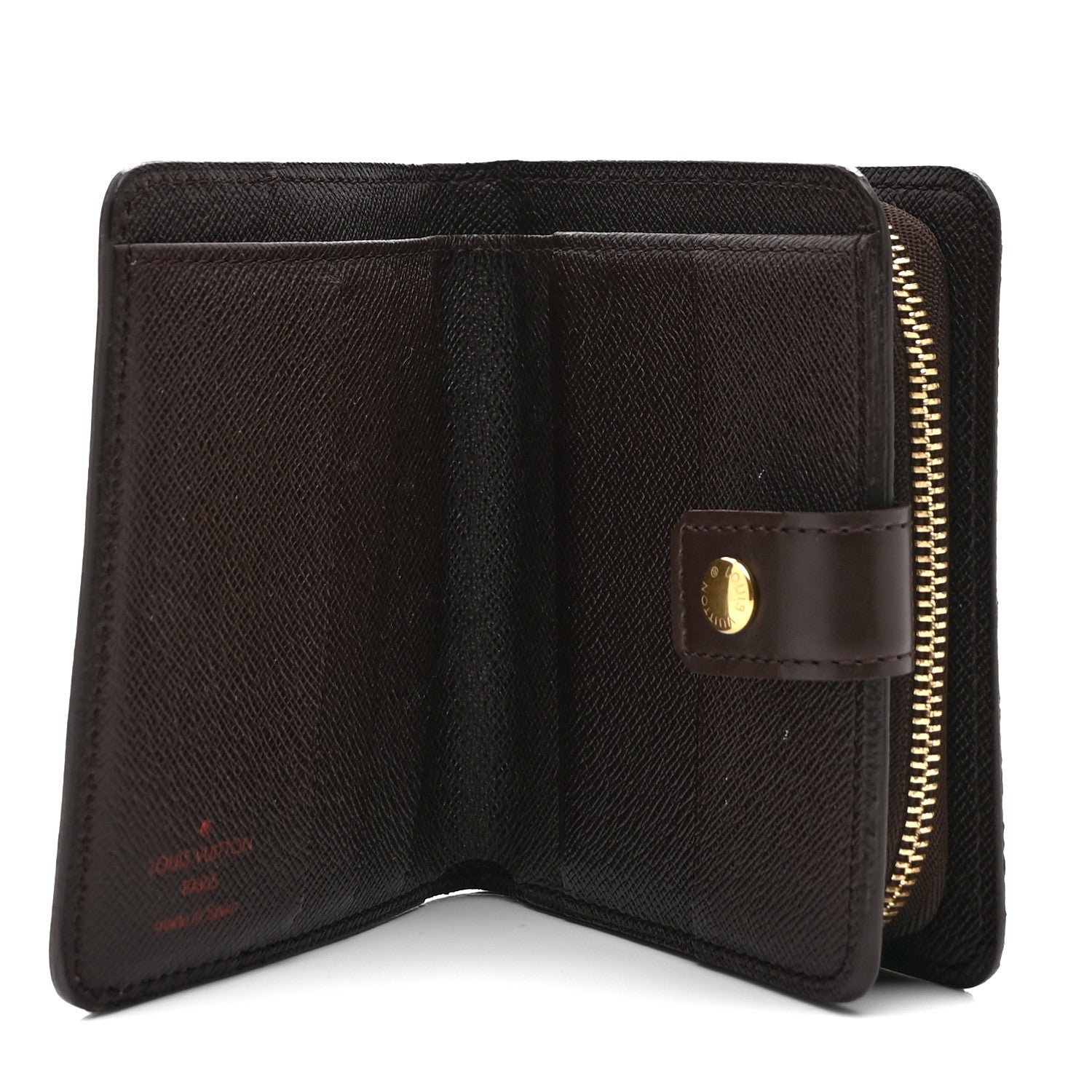 Louis Vuitton Damier Ebene Zippe Zipped Compact Wallet 5 of 8