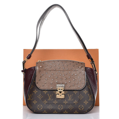 Louis Vuitton Ostrich Lizard Exotique Majestueux Shoulder Bag Bordeaux 7 of 8