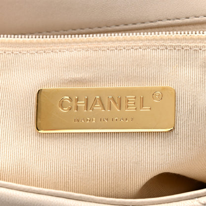 Chanel Goatskin Quilted Medium Chanel 19 Flap Beige 6 of 13