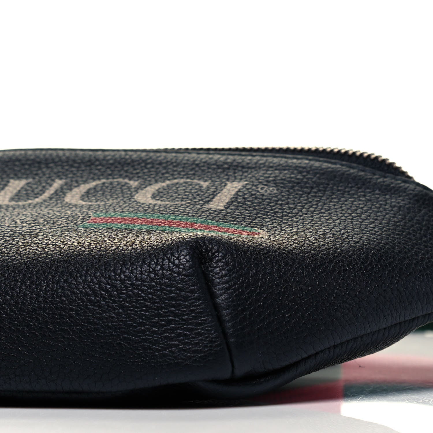 Gucci Grained Calfskin Small Logo Belt Bag Black 6 of 9