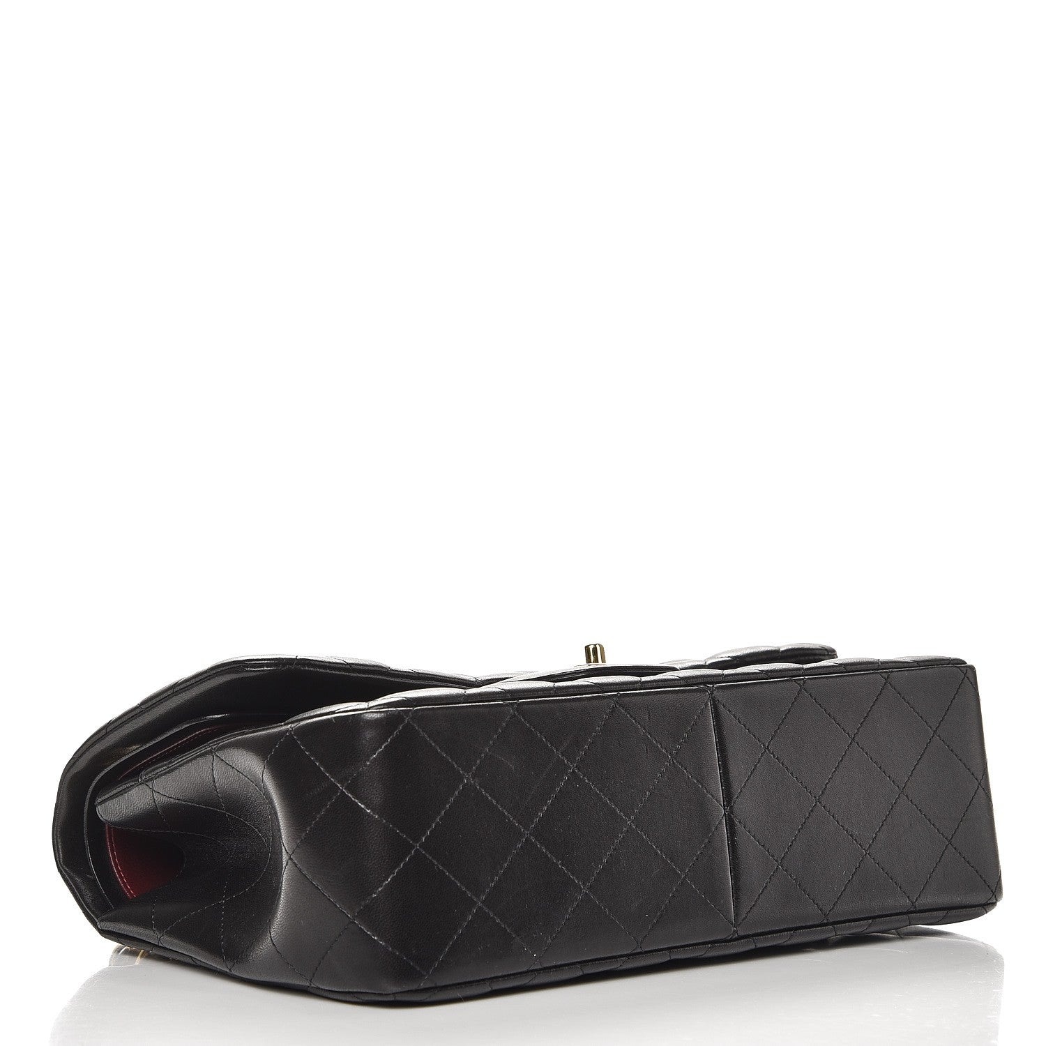 Chanel Lambskin Quilted Jumbo Double Flap Black 5 of 11