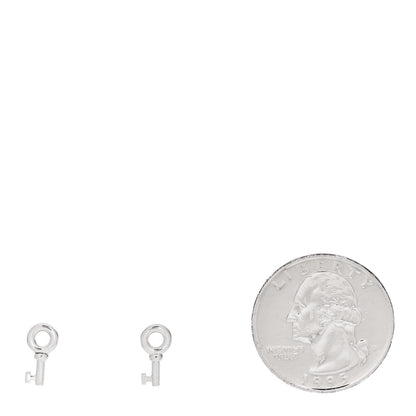 Tiffany Sterling Silver Key Earrings 2 of 5