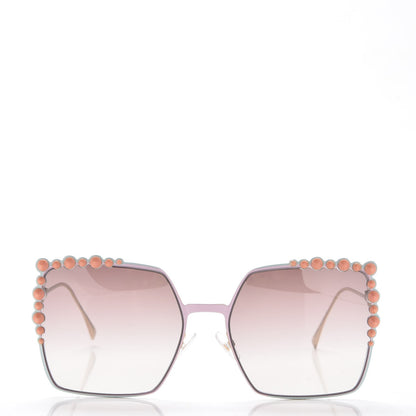 Fendi Square Dots Sunglasses FF 0259/S Gold 4 of 8