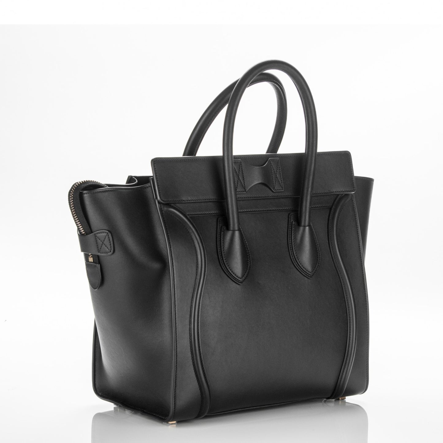 Smooth Calfskin Mini Luggage Black