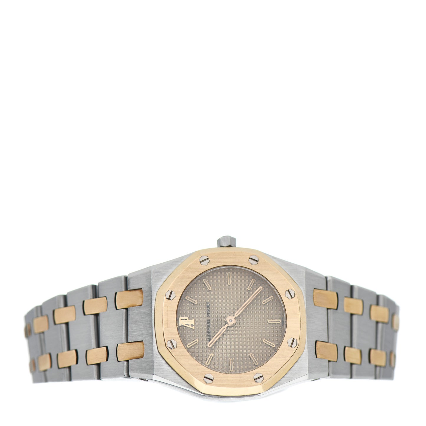 Stainless Steel 18K Yellow Gold 26mm Royal Oak Quartz Watch Champagne 66270SA.00.0722SA.01