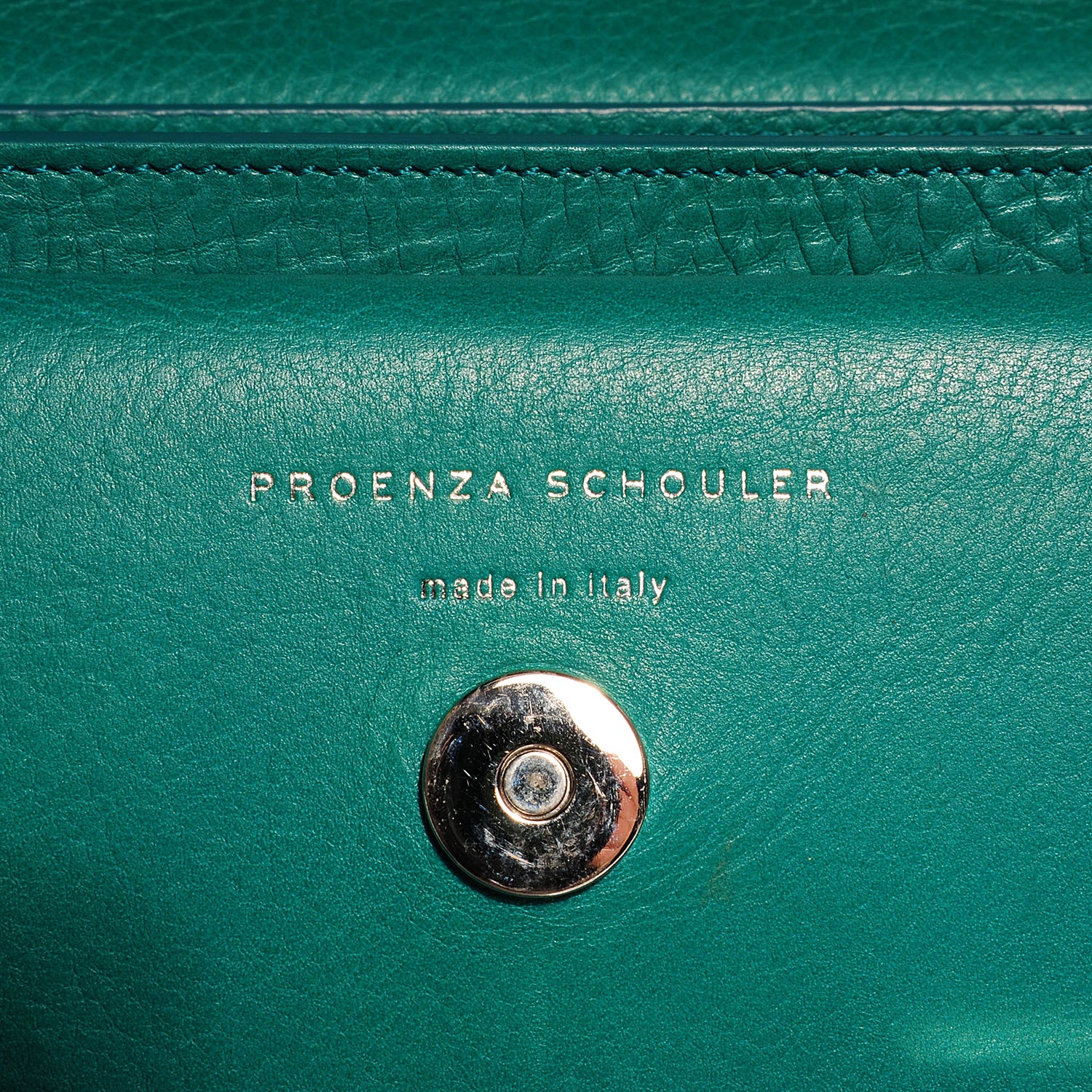 Proenza Schouler Calfskin PS11 Classic Shoulder Bag Emerald 8 of 12
