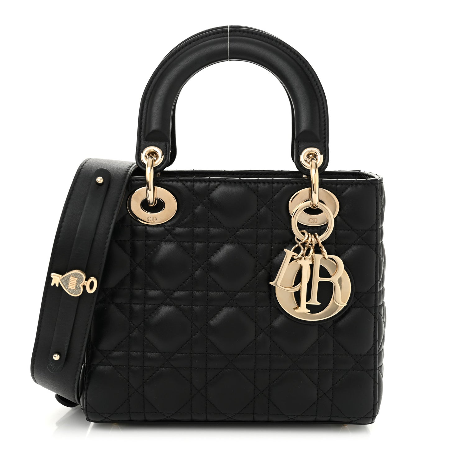 Lambskin Cannage Small My ABCDior Lady Dior Black
