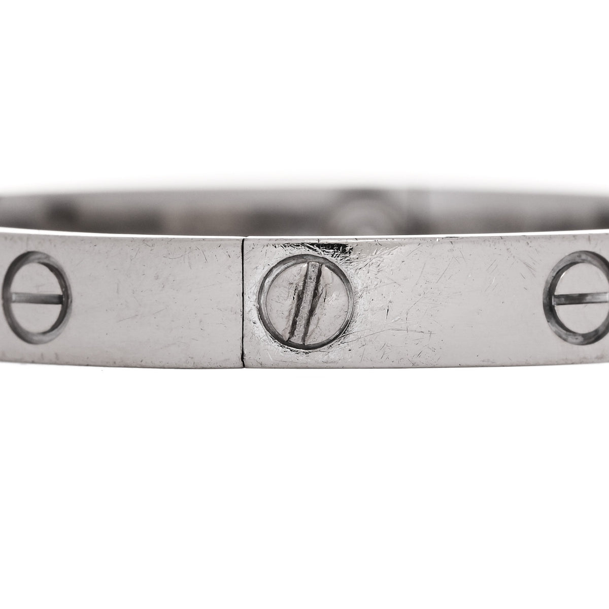 Cartier 18K White Gold LOVE Bracelet 17 4 of 10