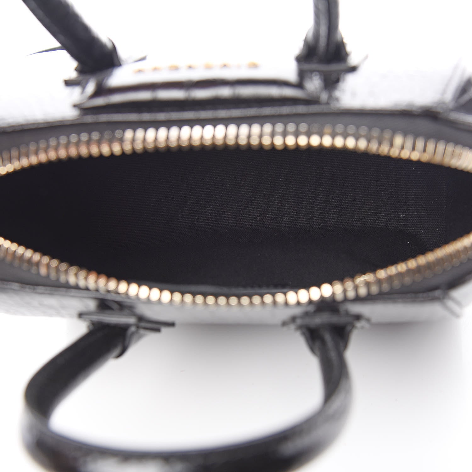 Givenchy Calfskin Crocodile Embossed Mini Antigona Black 5 of 11