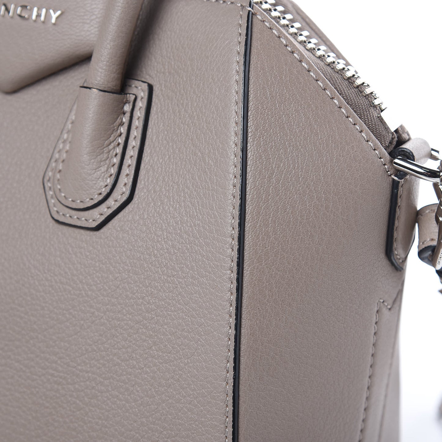 Calfskin Mini Antigona Storm Grey