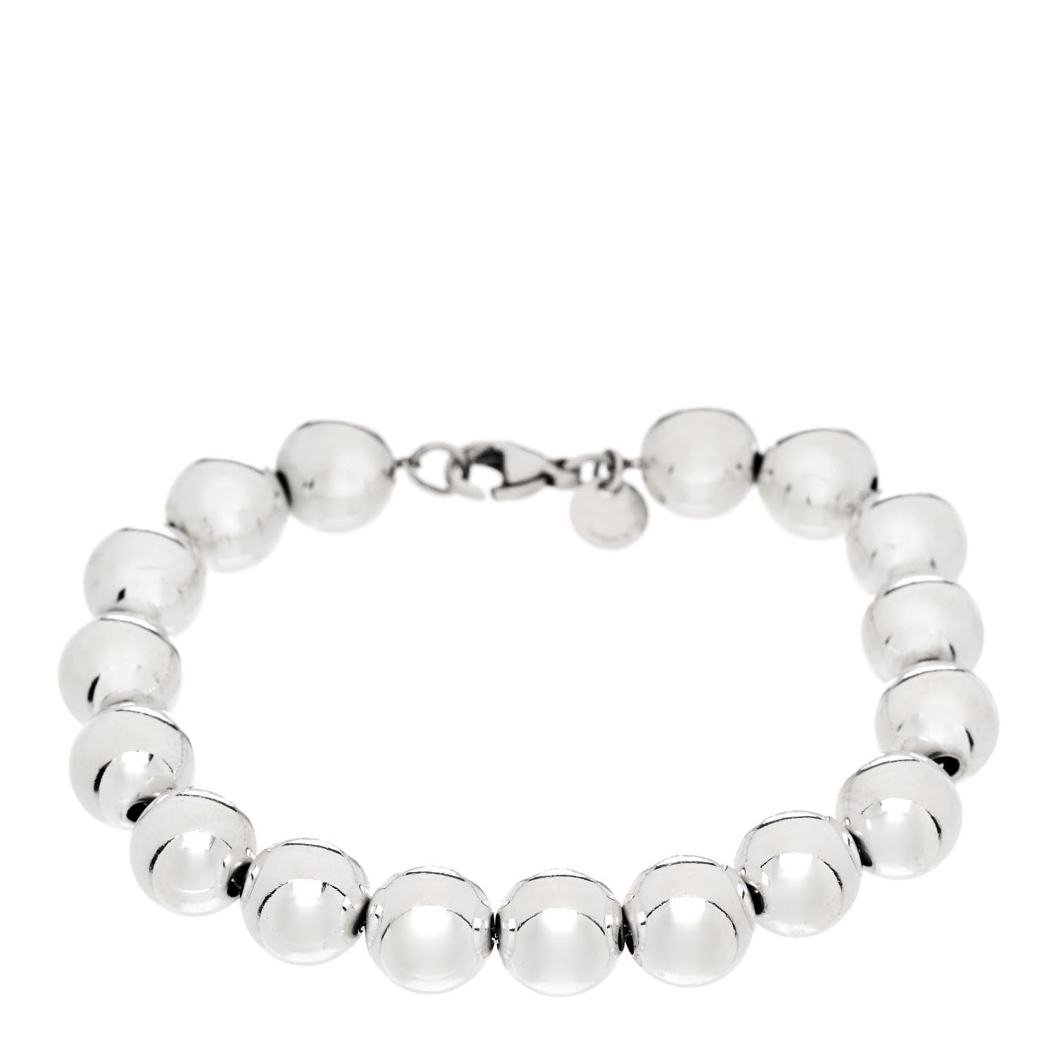 Tiffany Sterling Silver 10mm HardWear Ball Bracelet 1 of 4