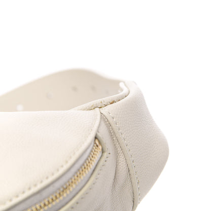 Saint Laurent Grain De Poudre Monogram Belt Bag Blanc Vintage 11 of 12