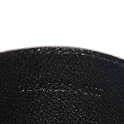 Saint Laurent Grain De Poudre Matelasse Chevron Monogram Credit Card Case Earth 7 of 8