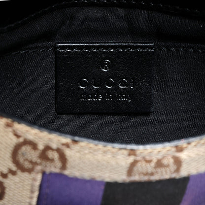 Gucci Tom Ford Monogram Horsebit Web Clutch Purple 6 of 7