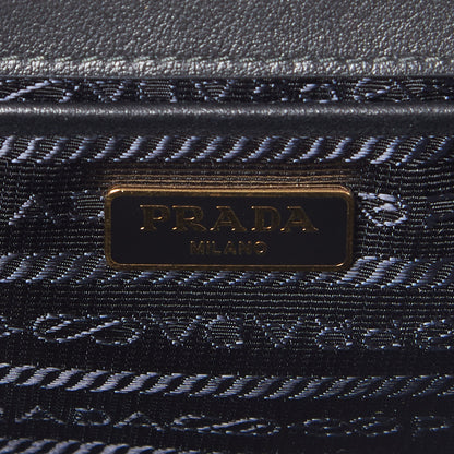 Prada Saffiano Chain Shoulder Bag Black 8 of 8