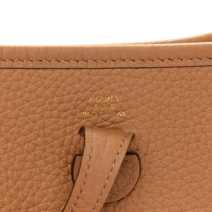 Hermes Taurillon Clemence Evelyne TPM Biscuit 5 of 8