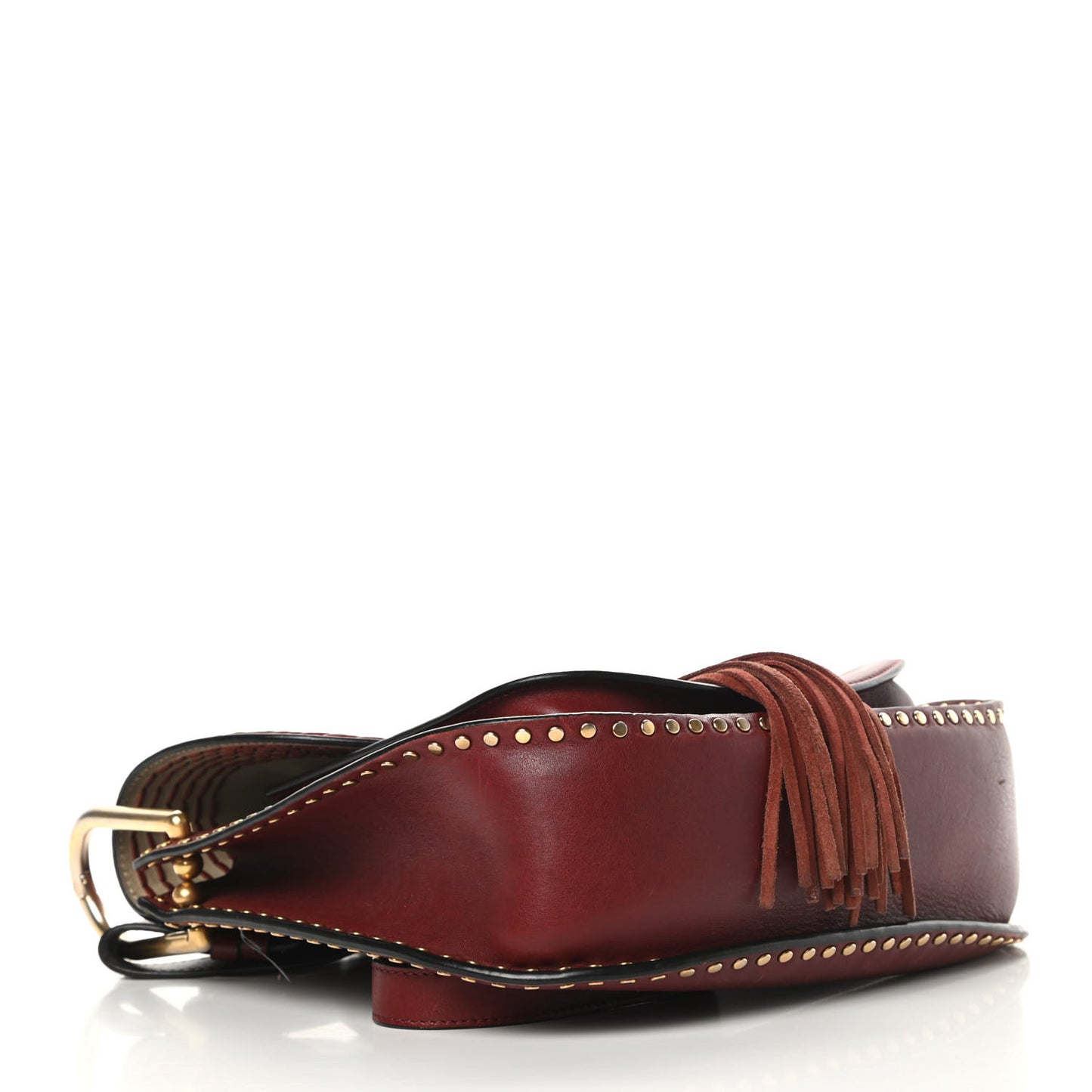 Calfskin Braided Small Hudson Shoulder Bag Sienna Red