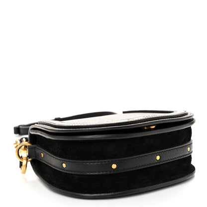 Chloe Calfskin Suede Small Nile Bracelet Bag Black 4 of 11