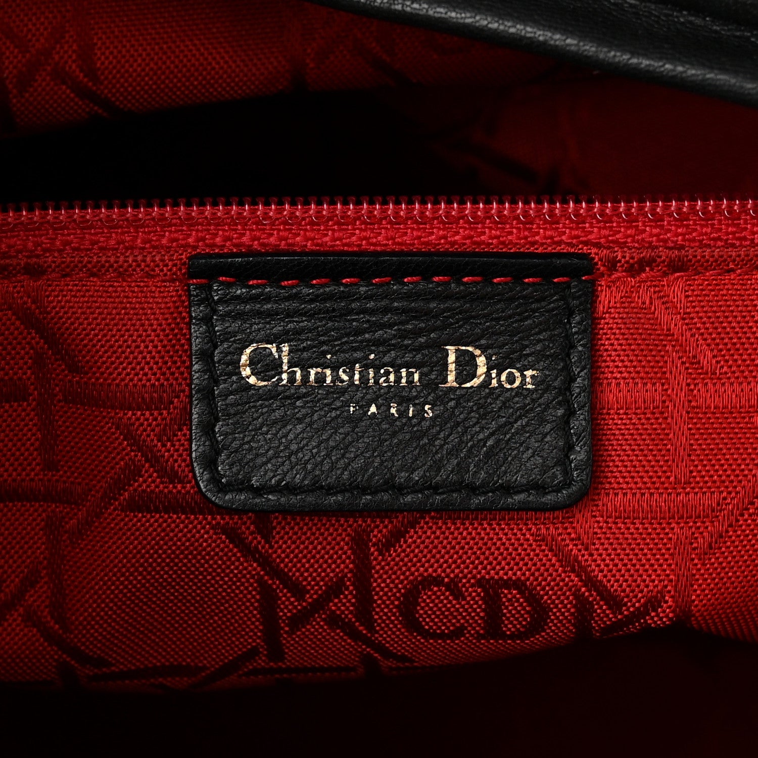 Christian Dior Lambskin Cannage Large Lady Dior Black 6 of 11
