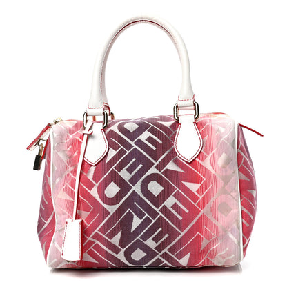Fendi Canvas Ombre Small Forever Boston Red White 1 of 6