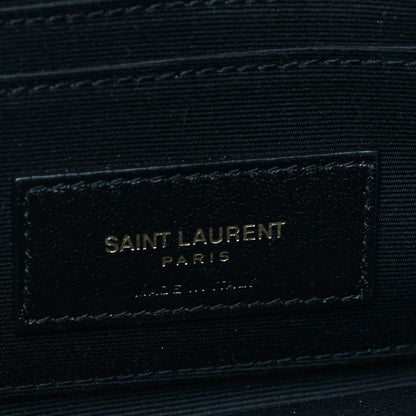 Saint Laurent Grained Lambskin Quilted Mini Becky Double Zip Bag Rouge Eros 7 of 7