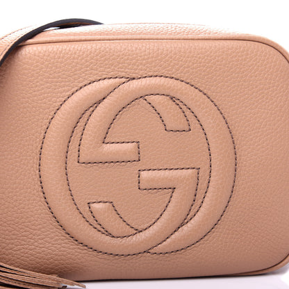 Gucci Pebbled Calfskin Small Soho Disco Bag Camelia 10 of 11