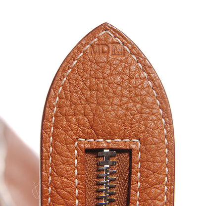Hermes Taurillon Clemence Shoulder Atlas Satchel Gold 8 of 15