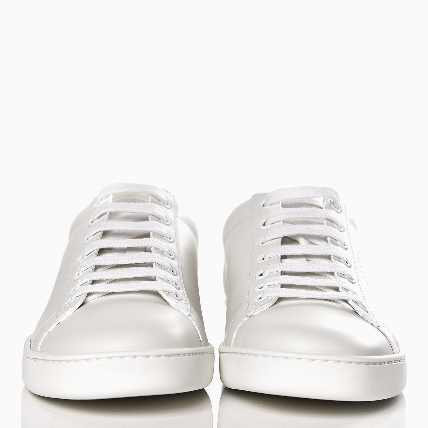 Calfskin Interlocking G Perforated Womens Ace Sneakers 39.5 White Wild Rose