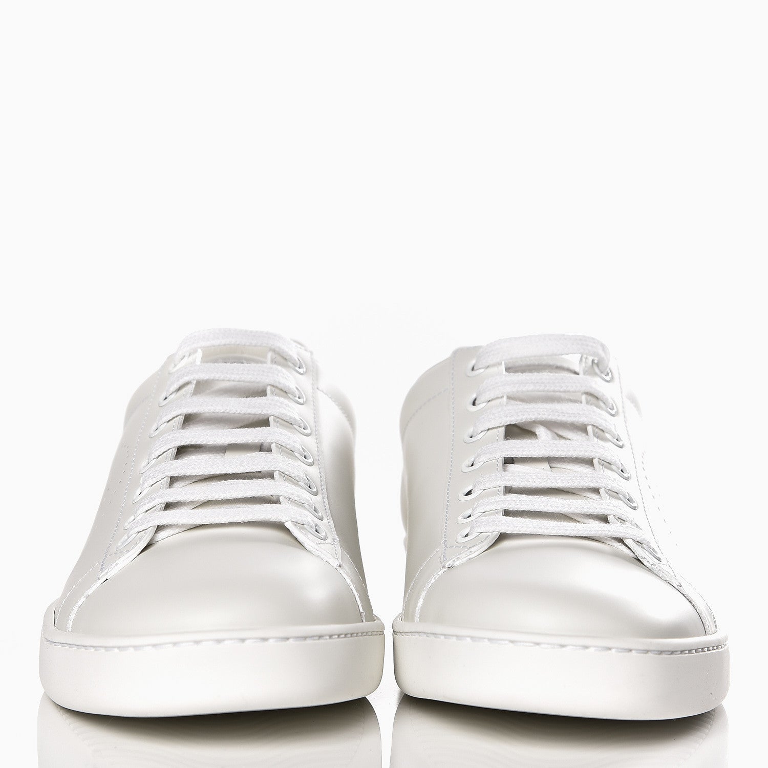 Gucci Calfskin Interlocking G Perforated Womens Ace Sneakers 39.5 White Wild Rose 2 of 11