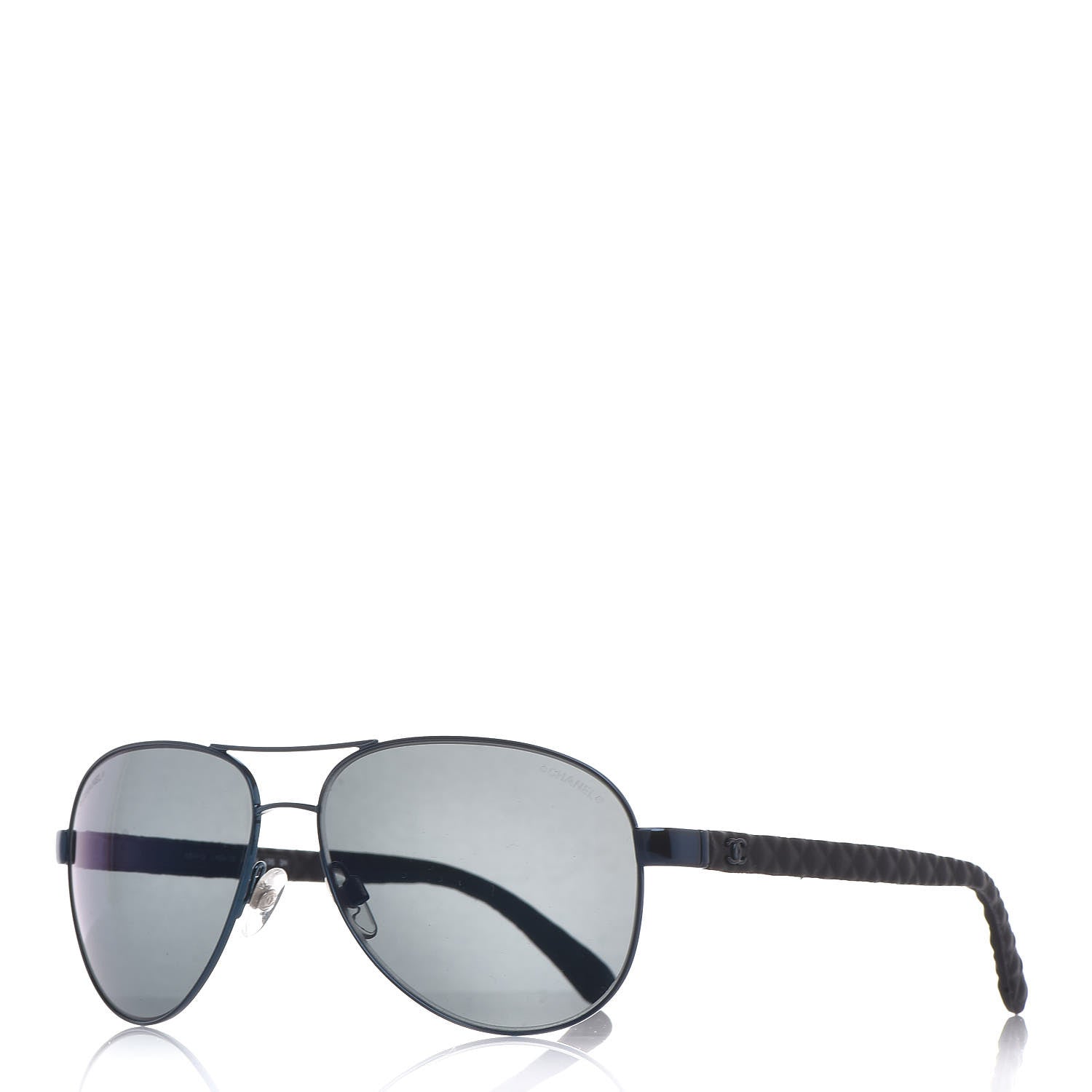 Chanel Pilot Summer Aviator Sunglasses 4204-Q Blue 1 of 6