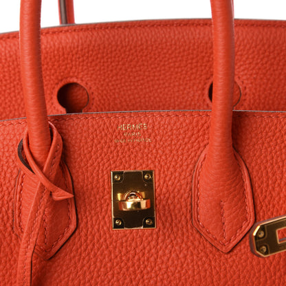 Hermes Togo Birkin 25 Capucine 8 of 11
