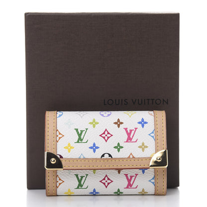 Louis Vuitton Monogram Multicolor Porte-Monnaie Plat Coin Purse White 8 of 8