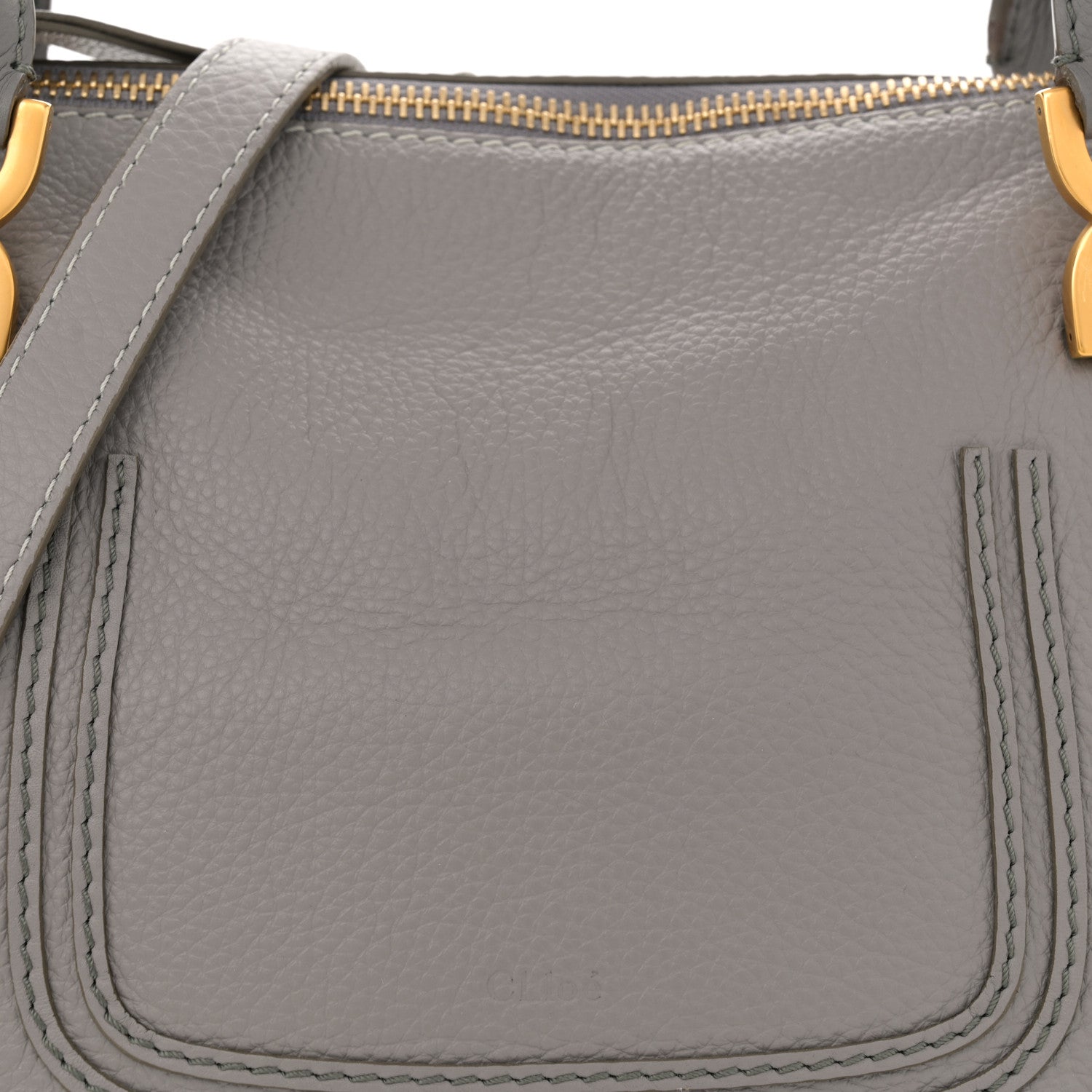 Chloe Calfskin Medium Marcie Satchel Cashmere Grey 8 of 12