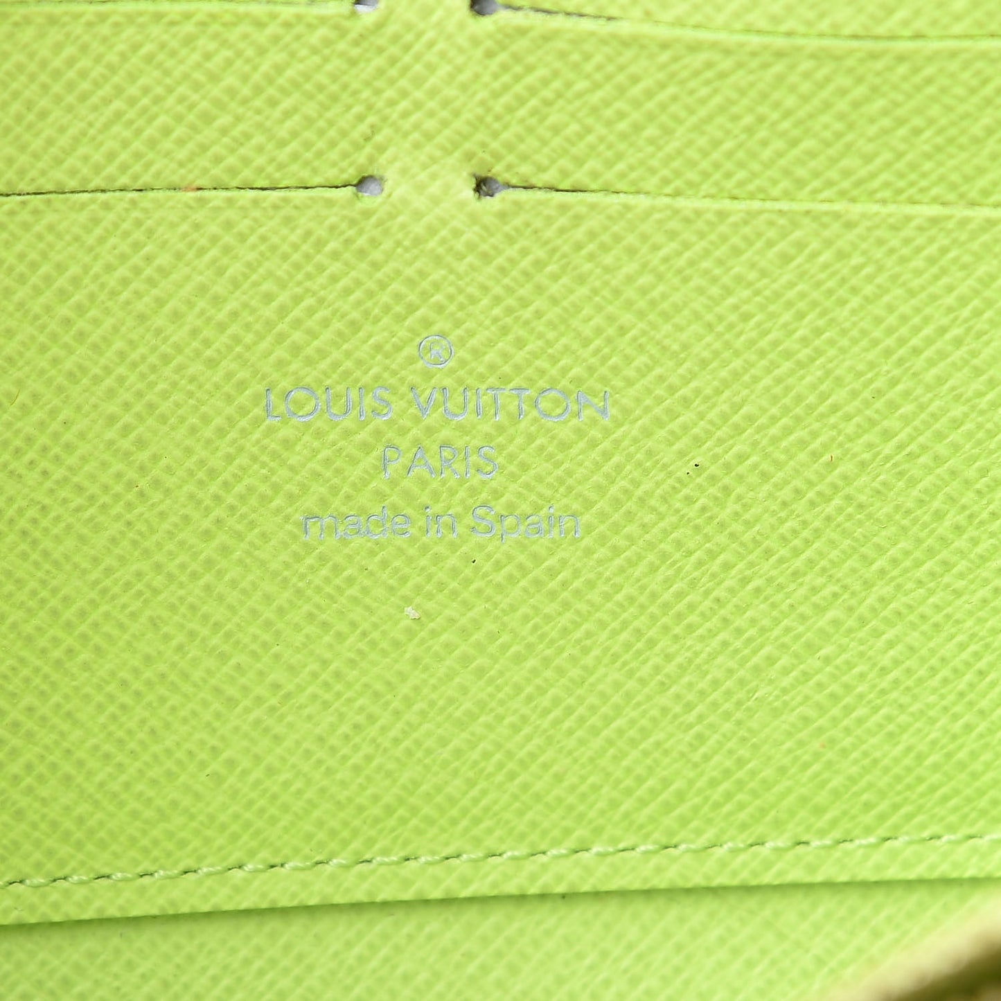 Monogram Multicolor Zippy Wallet Black Pistachio