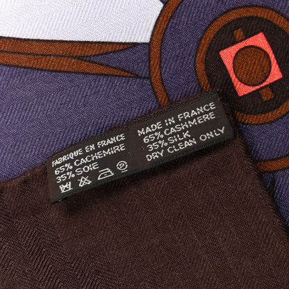 Hermes Cashmere Silk Washington Carriage Shawl 140 5 of 5
