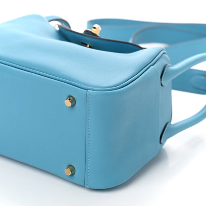 Hermes Swift Mini Lindy 20 Bleu Du Nord 8 of 9