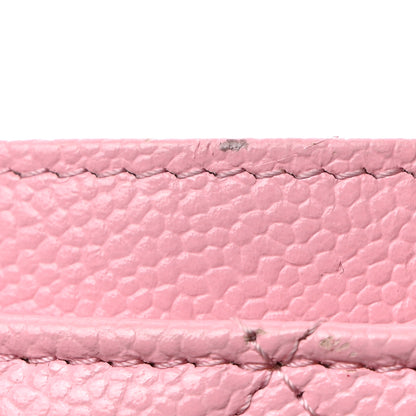 Chanel Caviar Quilted Multi Chain CC Card Holder Pink 9 of 11