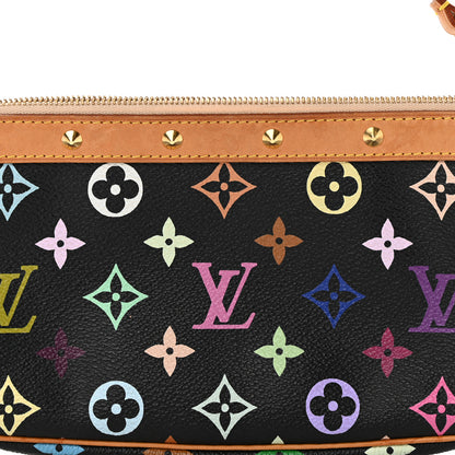 Louis Vuitton Monogram Multicolor Pochette Accessories Black 8 of 13