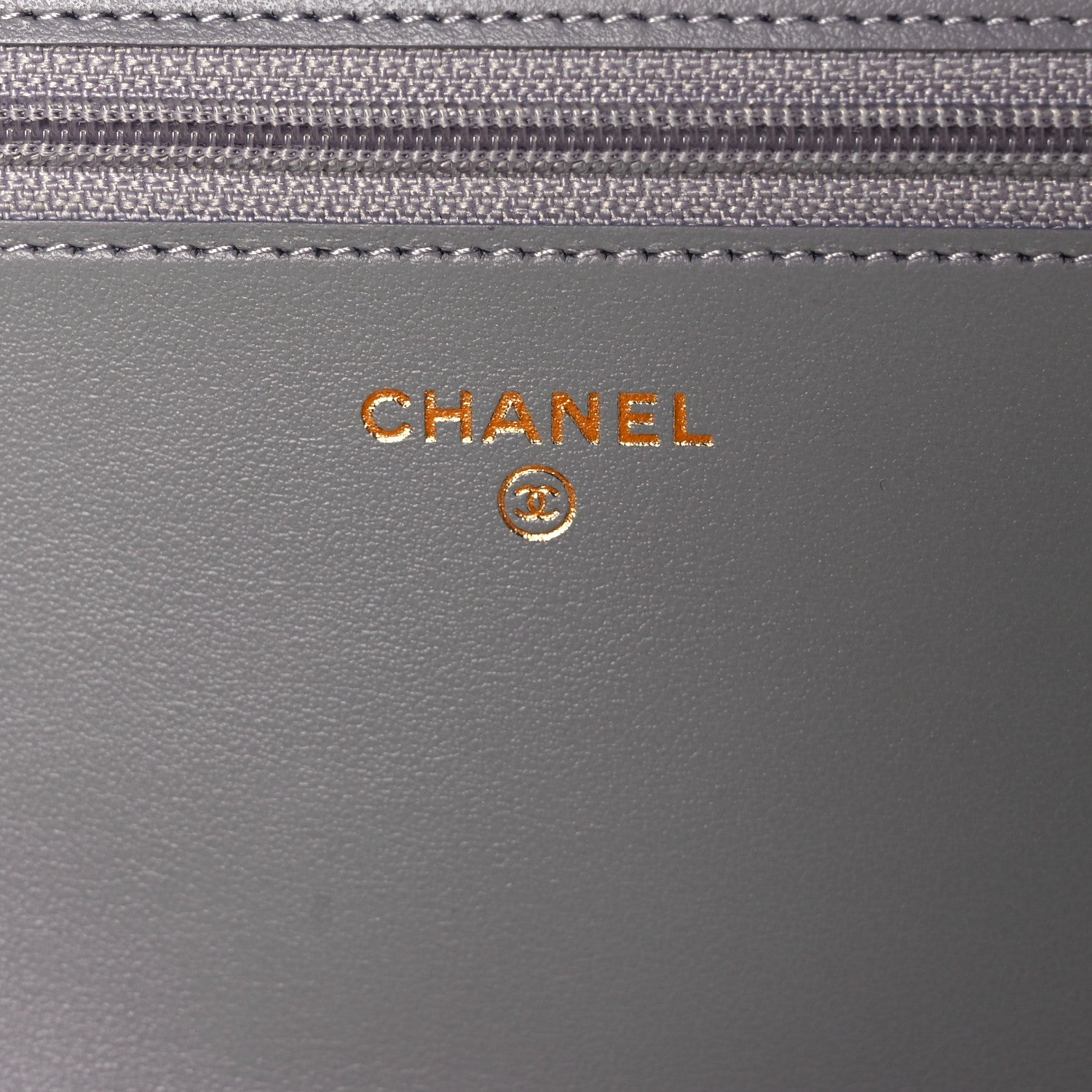 Chanel Caviar Quilted Boy Wallet On Chain WOC Grey 11 of 17