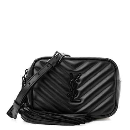 Saint Laurent Calfskin Matelasse Monogram Lou Belt Bag Black 1 of 11
