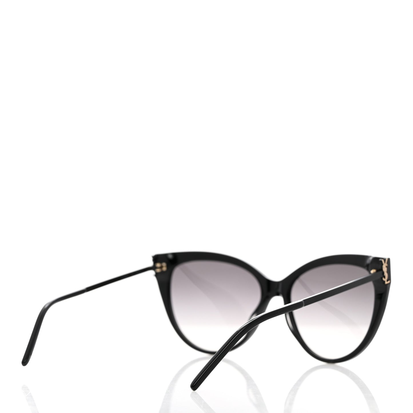 Square Acetate Metal SLM48S Sunglasses Black