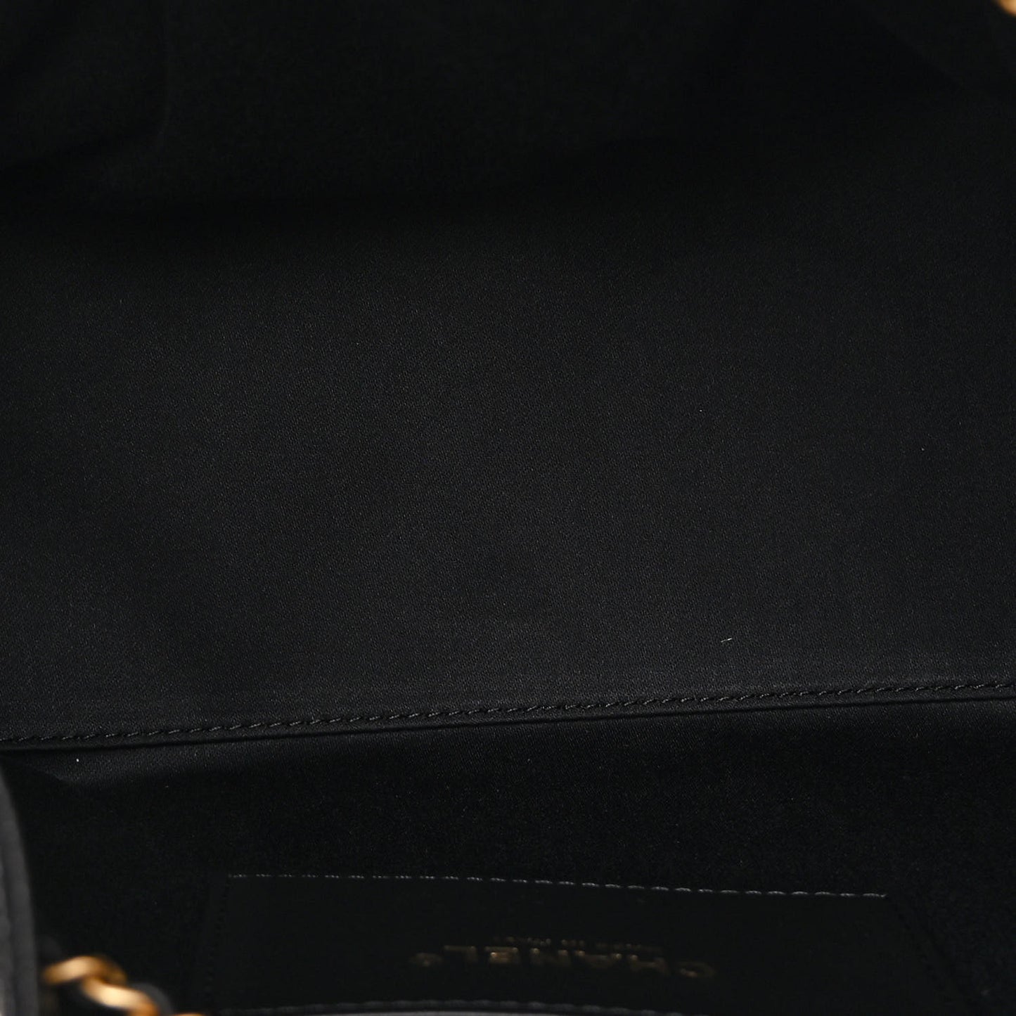 Caviar Quilted Small Chanel 25 Handbag Black