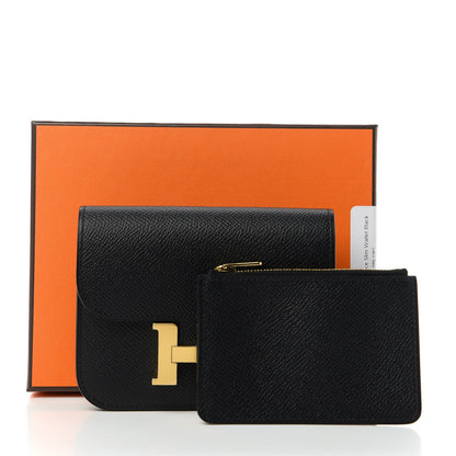 Hermes Epsom Constance Slim Wallet Black 11 of 11