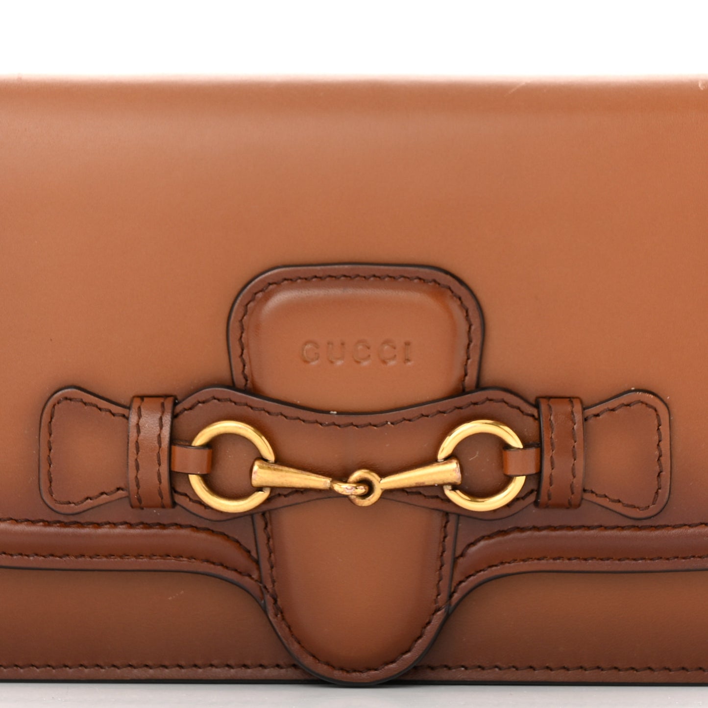 Calfskin Lady Web Convertible Wallet Cuir