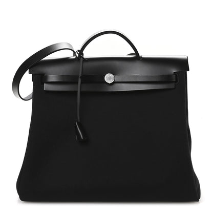 Hermes Toile Vache Hunter Herbag Zip 39 MM Black 1 of 12