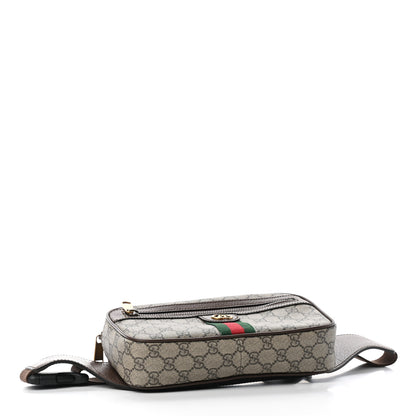 Gucci Soft GG Supreme Monogram Medium Ophidia Belt Bag Dark Brown 4 of 9